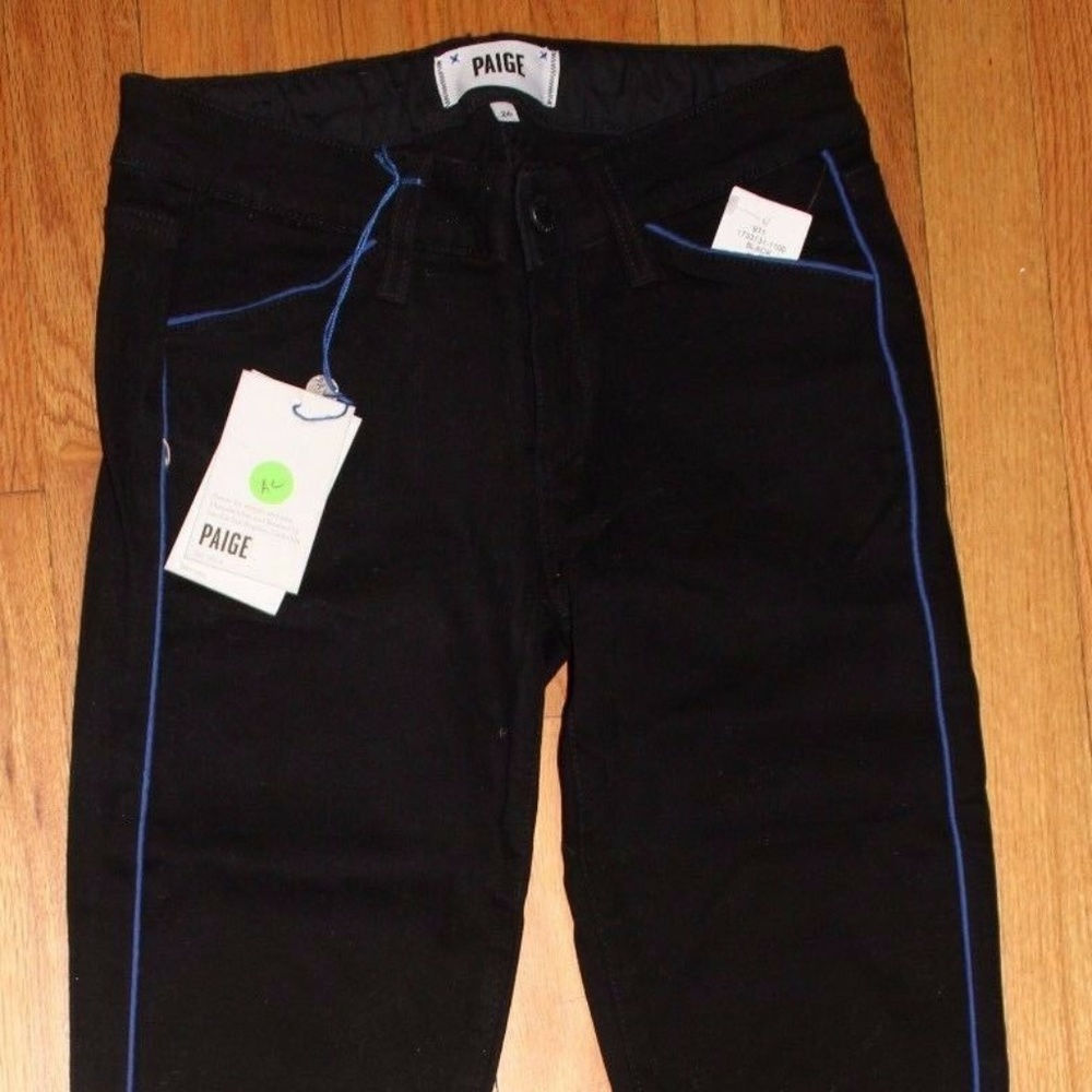 PAIGE BLACK SKINNY JEANS SZ 26